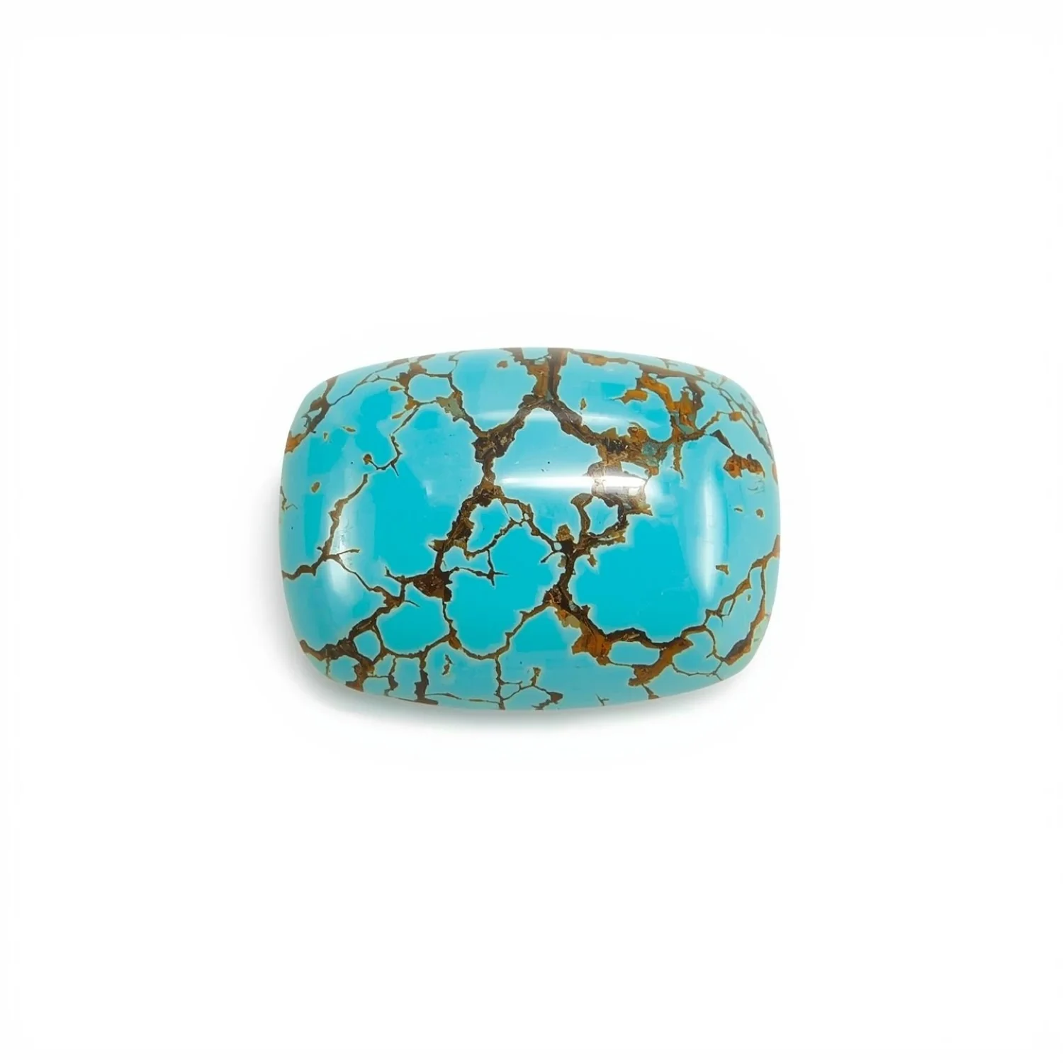 Turquoise 1PC Small 6x8 MM Emerald Cabochon Blue Superior semi Precious Semi Precious Gemstone