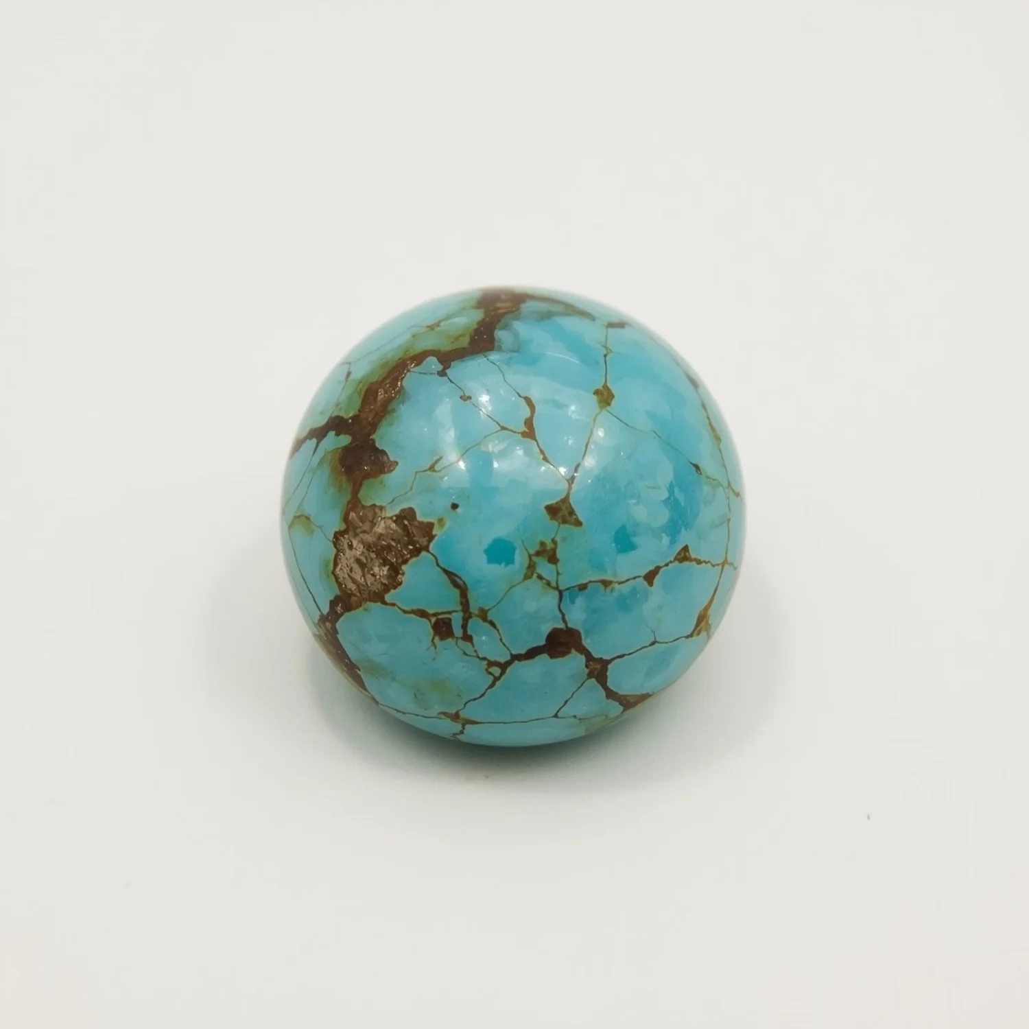 Turquoise 1PC Small 7x7 MM Round Cabochon Blue Fine semi Precious Gems