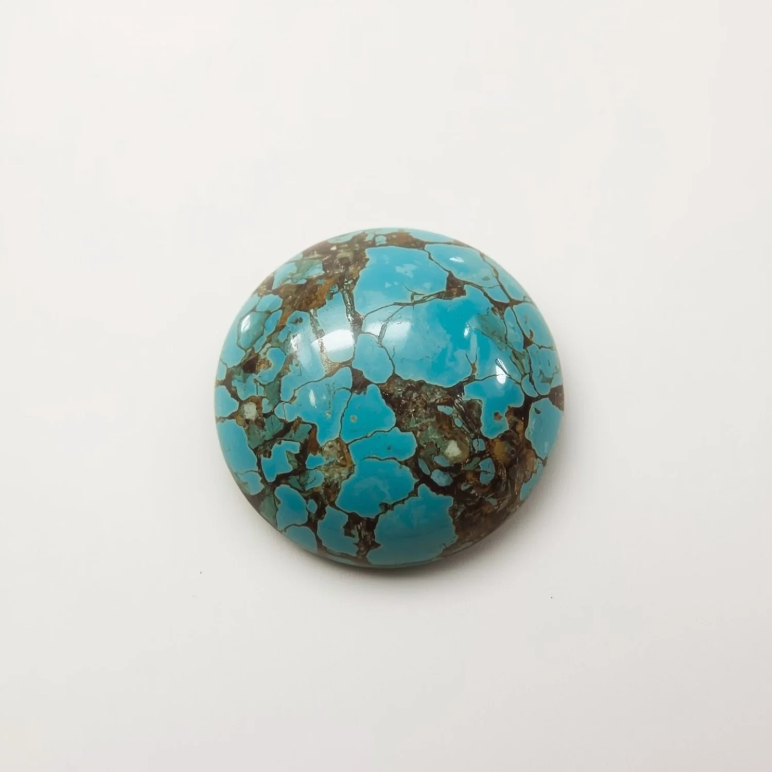 Turquoise 1PC Tiny 6x6 MM Round Cabochon Blue Shine semi Precious Precious Gemstone