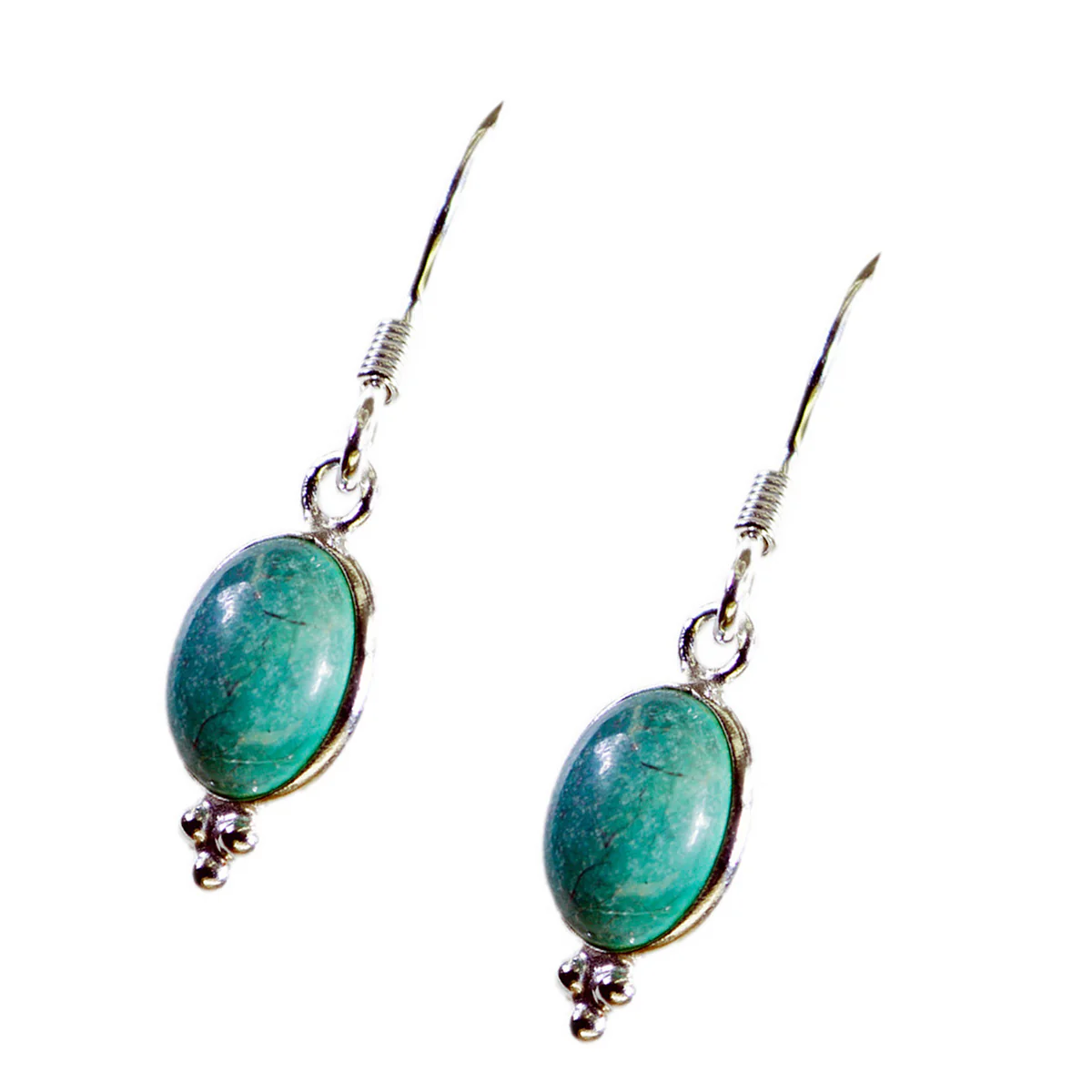 Turquoise Japanese Alina multiple Dangle Blue Sterling Silver Earring - Image 3