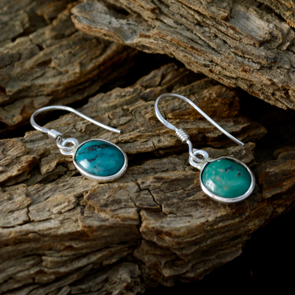 Turquoise Korean Amelia multiple Dangle Blue 925 Silver Earring - Image 4