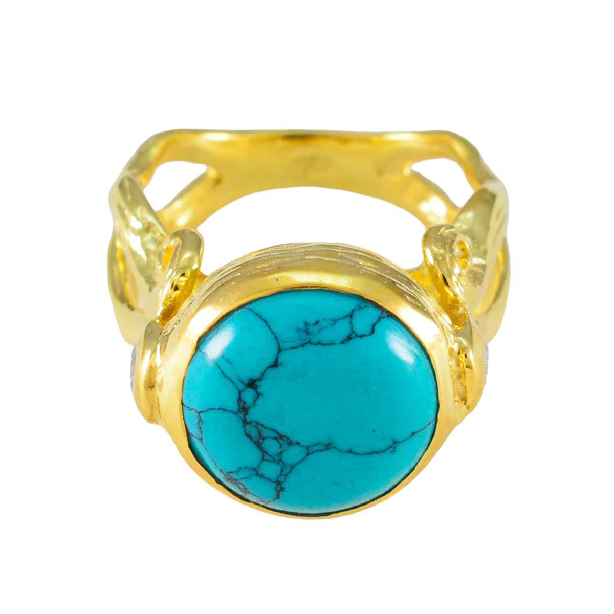 Turquoise Solitaire Latin American 92.5 Silver Blue Gems Versatile Glamorous Ring Jewelry