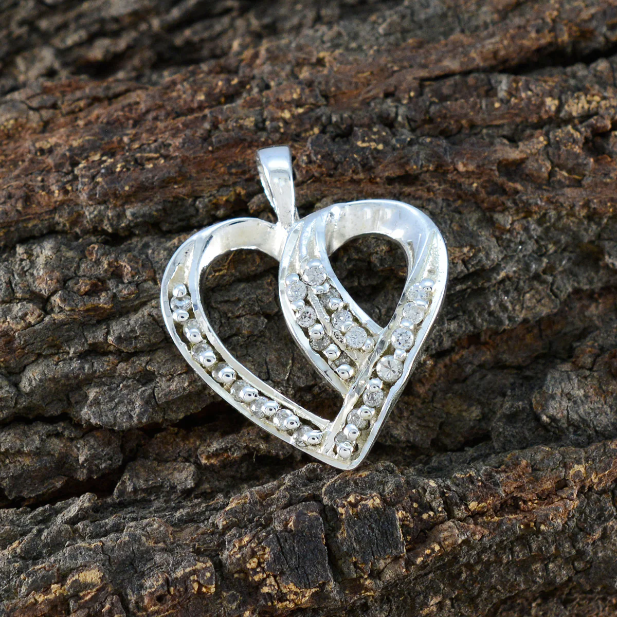 White CZ Dainty Middle Eastern 92.5 Silver multiple Lucy wedding White Pendant Jewellery - Image 4
