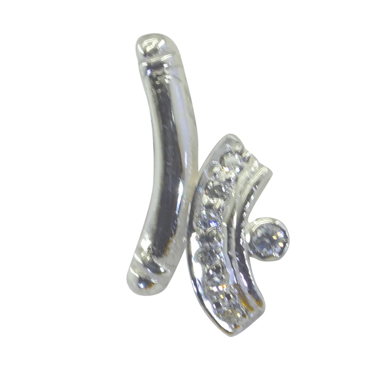 White CZ Featherlight Indian Silver multiple Dewi Luxurious White Pendant Jewelry - Image 2