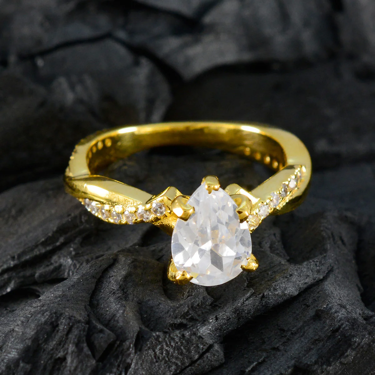 White CZ Halo Indian Sterling Silver White Gems Whisper-thin Promise Ring Jewelry - Image 4