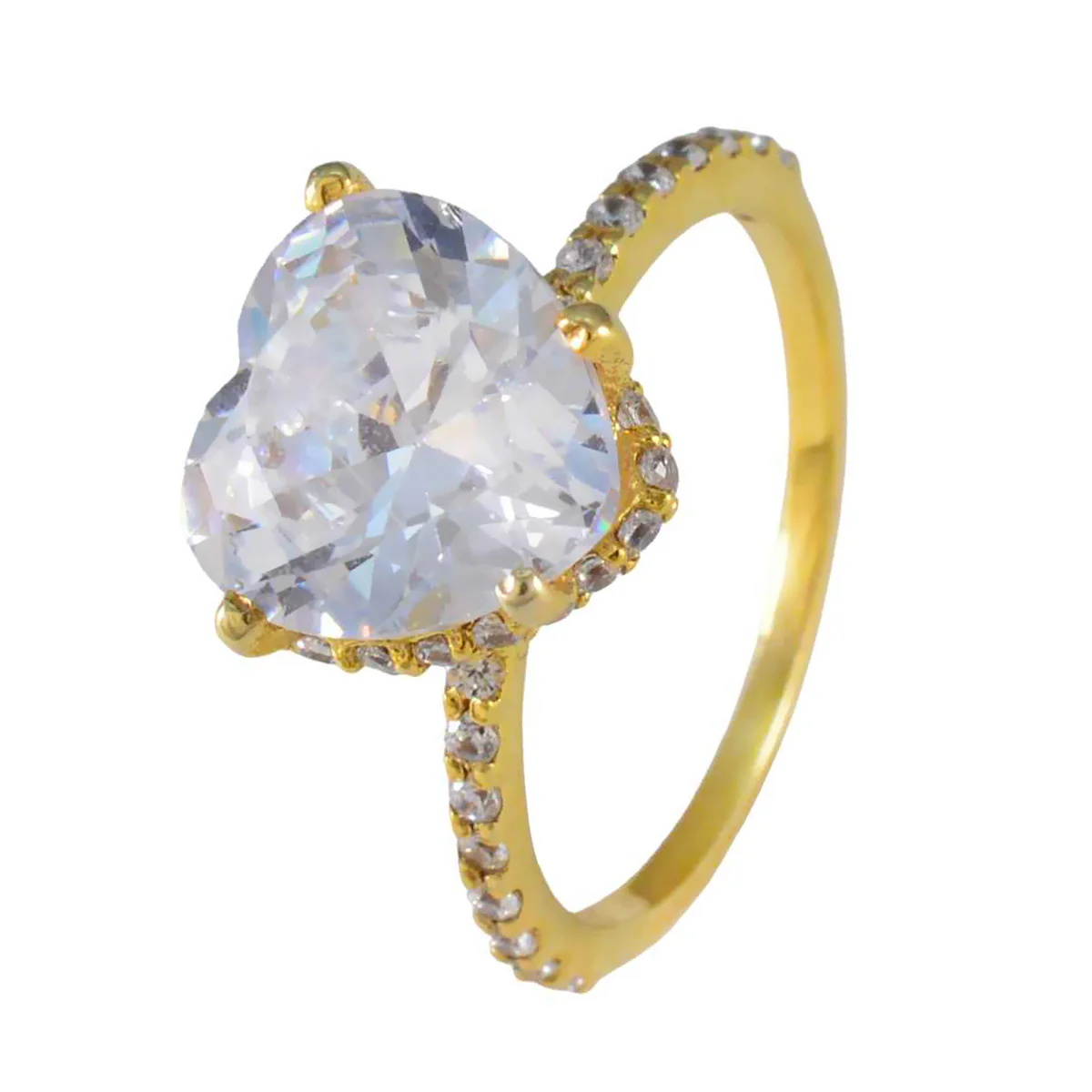 White CZ Halo Latin American 925 Sterling Silver White Gemstone Delicate Romantic Ring Jewellery - Image 2