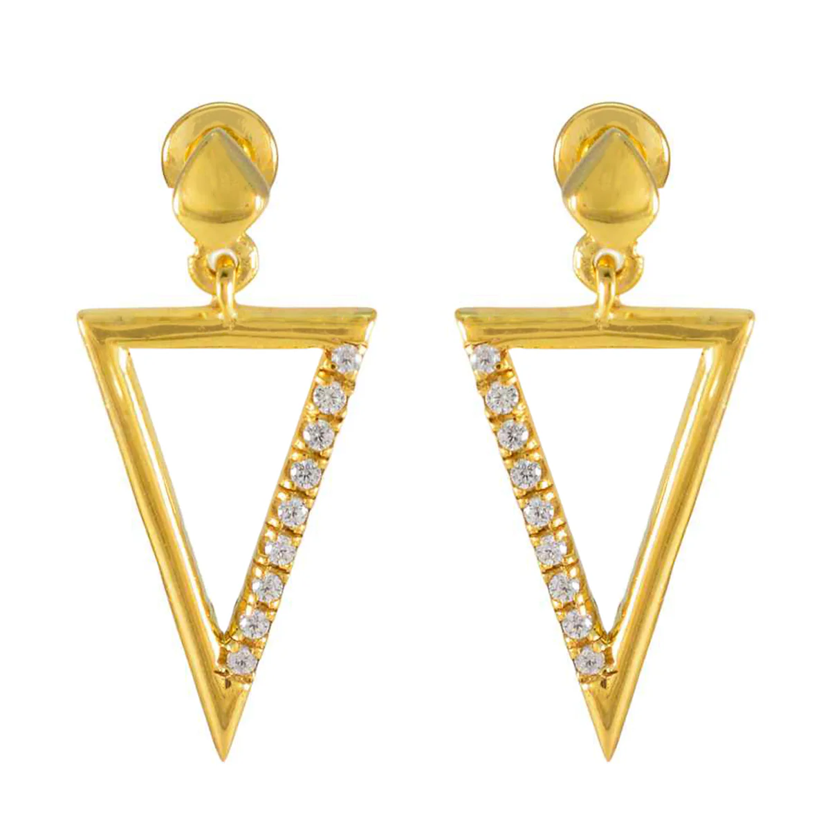 White CZ Russian Emma multiple Stud White 925 Sterling Silver Earring