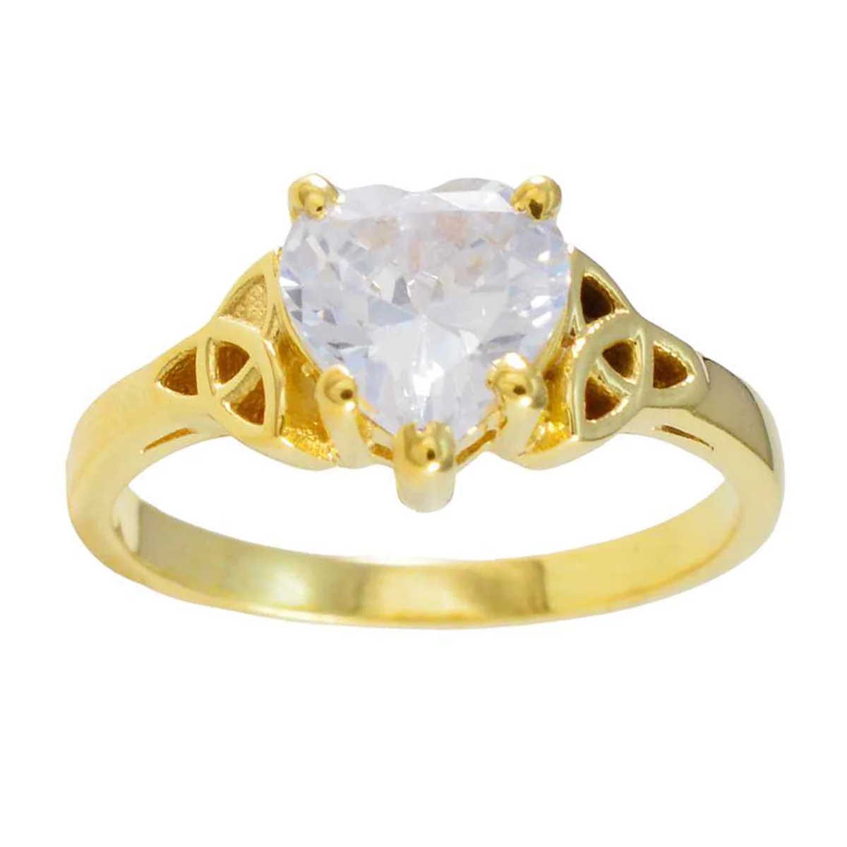 White CZ Solitaire Latin American 925 Sterling Silver White Gems Delicate Sophisticated Ring Jewelry - Image 3