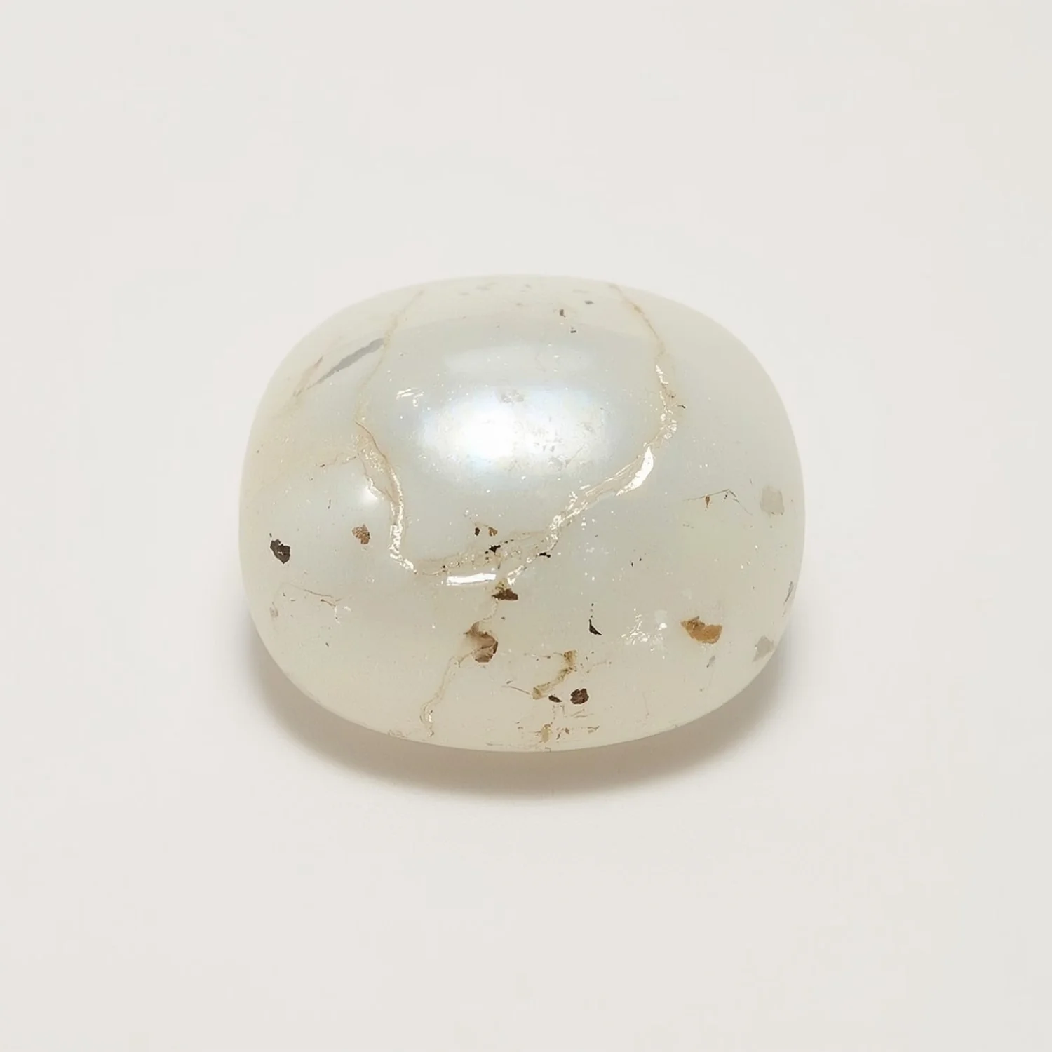 White Pearl 1PC Large 11x11 MM Cushion Cabochon White Pure Precious Loose Gems - Image 2