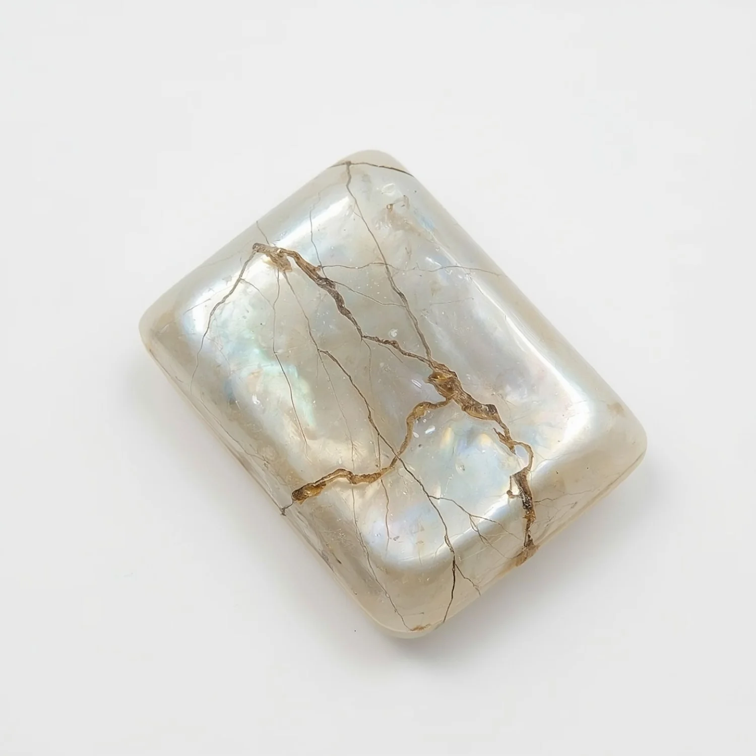 White Pearl 1PC Large 8x12 MM Emerald Cabochon White Brilliant Precious Loose Gemstones - Image 2