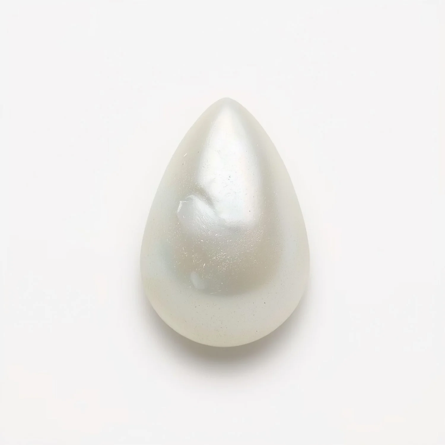 White Pearl 1PC Large 8x12 MM Pear Cabochon White Genuine Precious Precious Gemstone