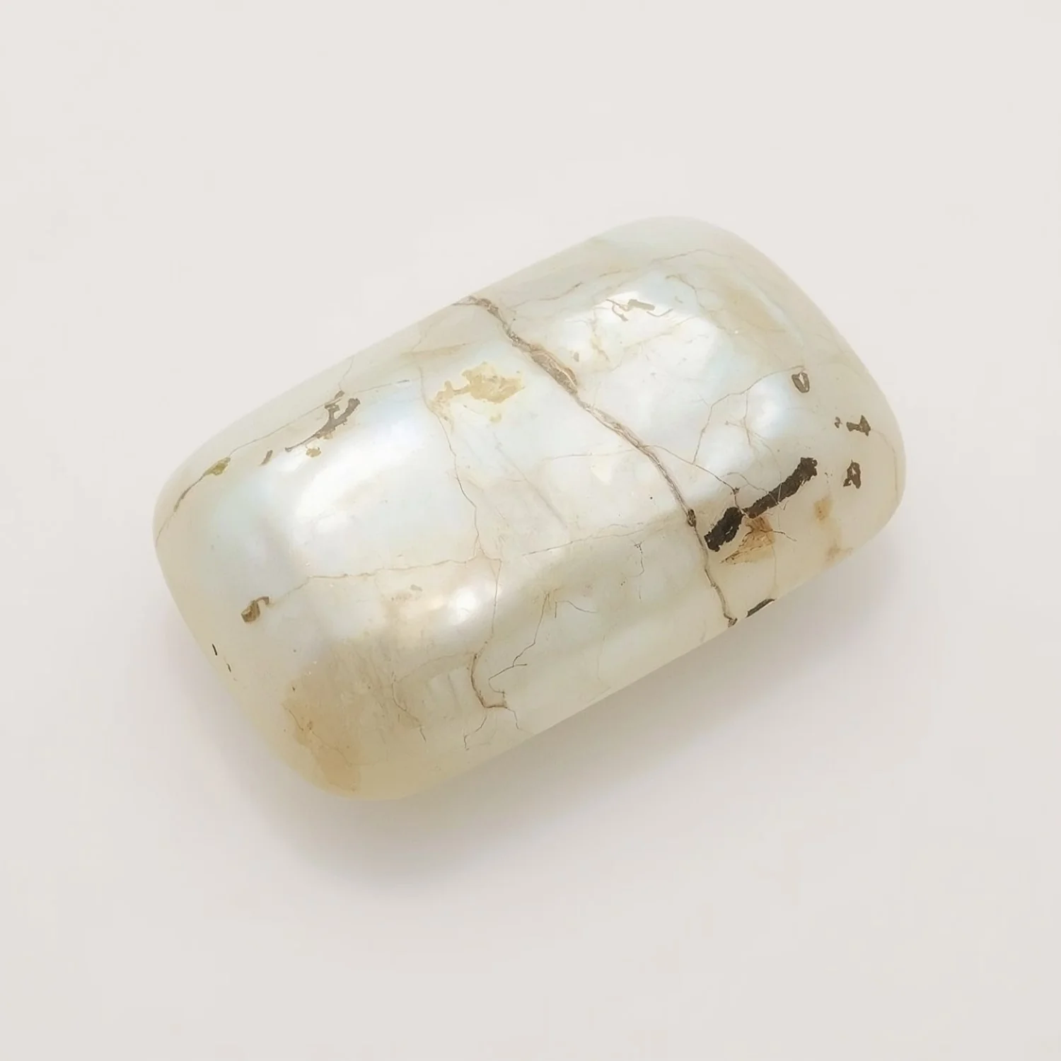 White Pearl 1PC Small 5x10 MM Baguette Cabochon White Shine Precious Loose Gemstones - Image 2