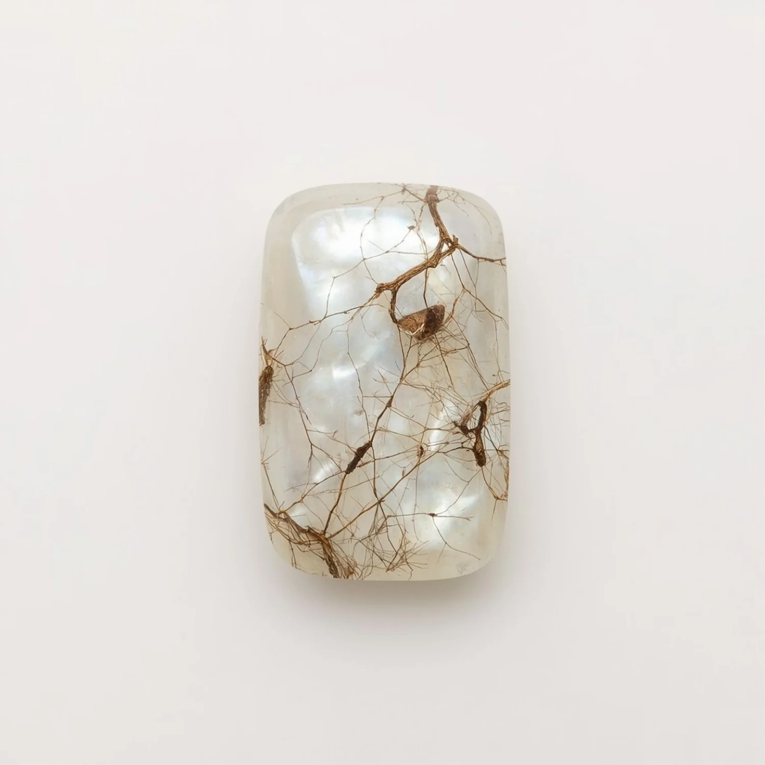White Pearl 1PC Small 6x9 MM Emerald Cabochon White Natural Precious Semi Precious Gemstone