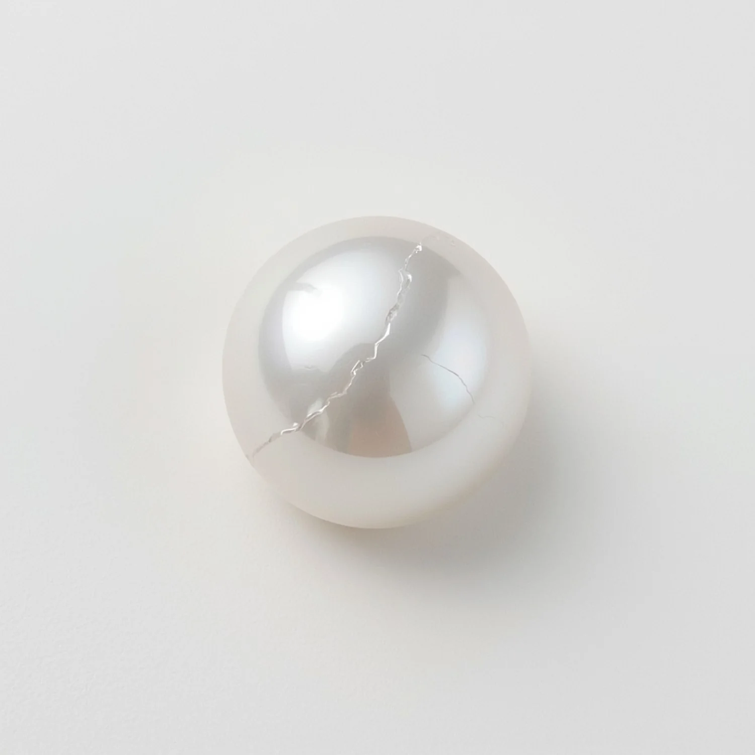 White Pearl 1PC Small 7x7 MM Round Cabochon White Polished Precious Loose Gemstones - Image 2