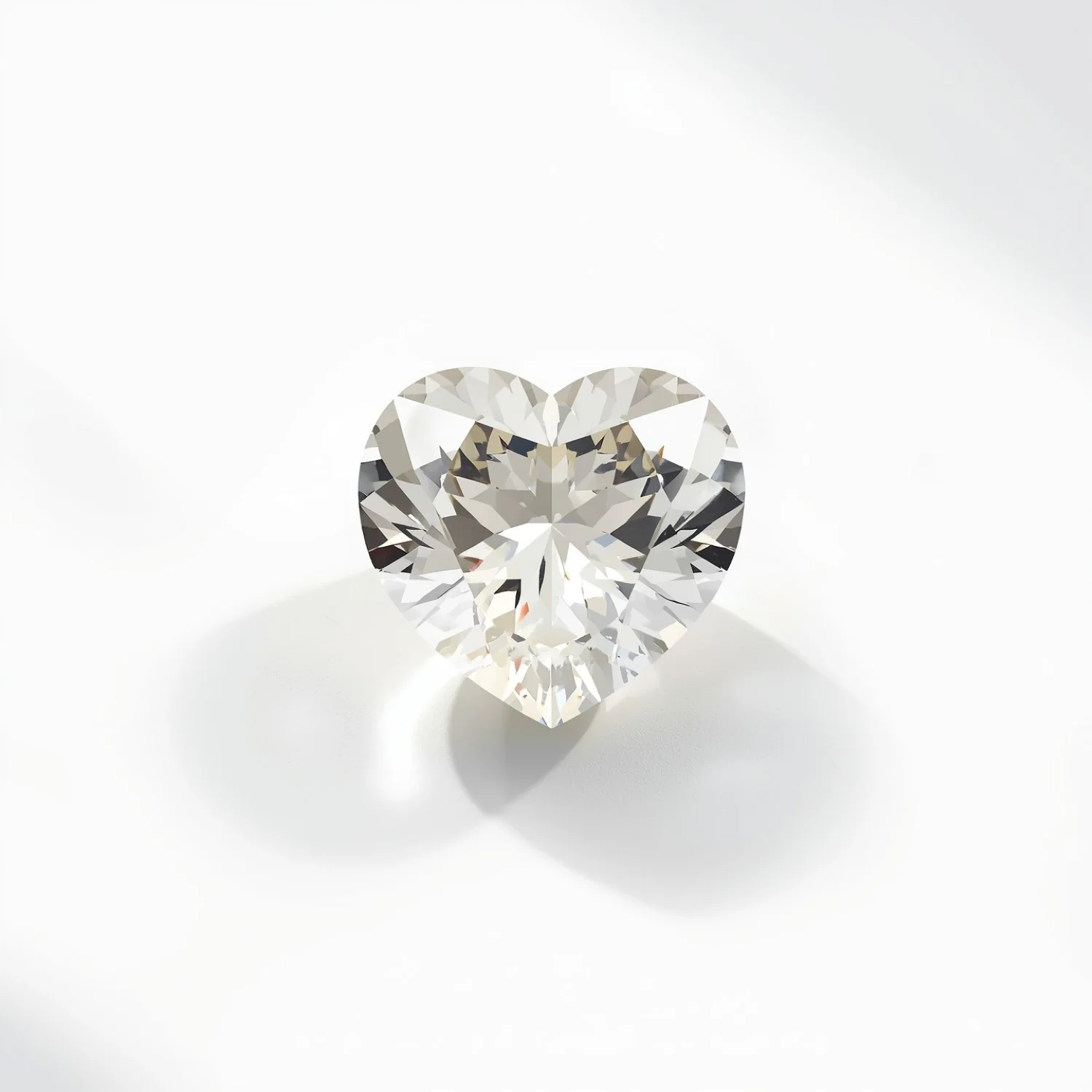 White Topaz 10PC Tiny 4x4 MM Heart Faceted White Brilliant Semi Precious Loose Gemstones - Image 2