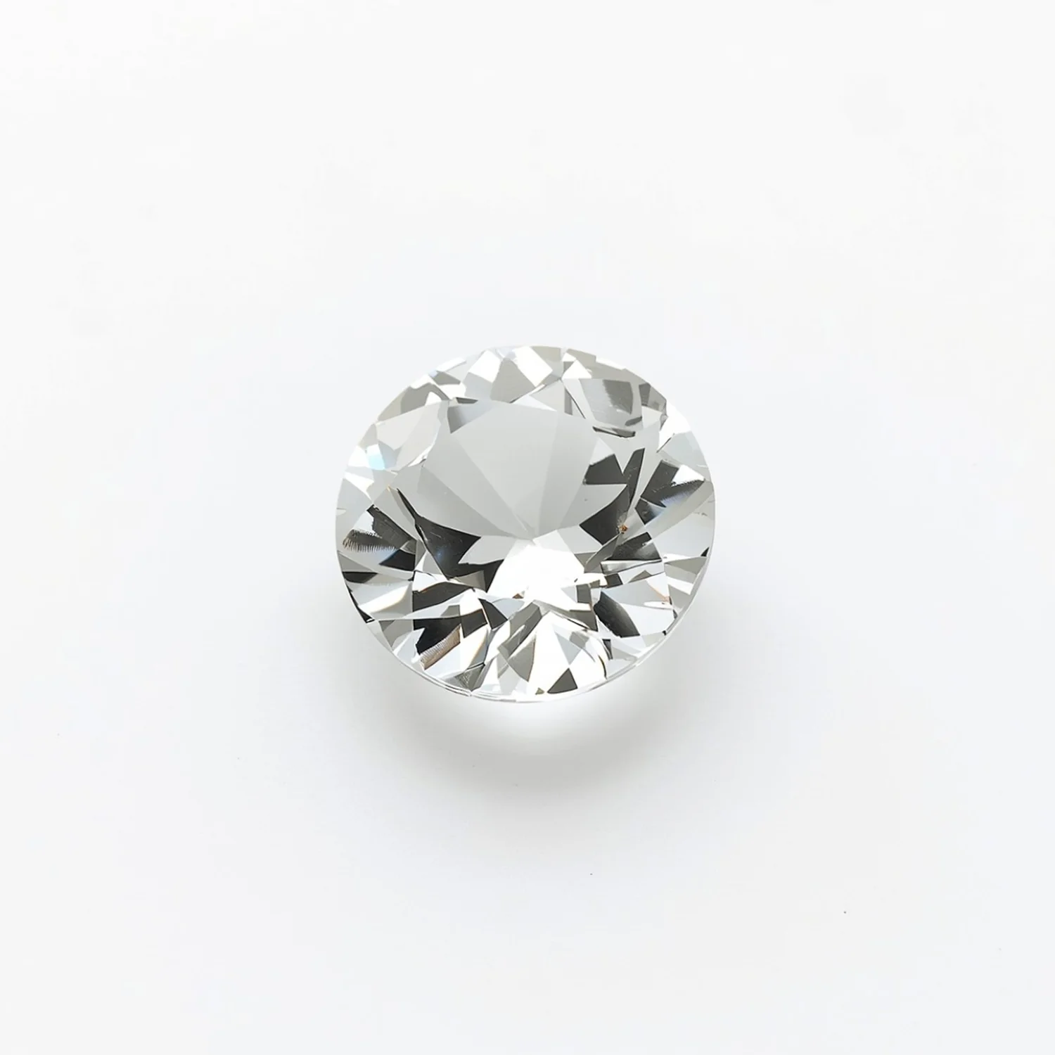 White Topaz 10PC Tiny 4x4 MM Round Faceted White Brilliant Semi Precious Loose Gemstones - Image 2