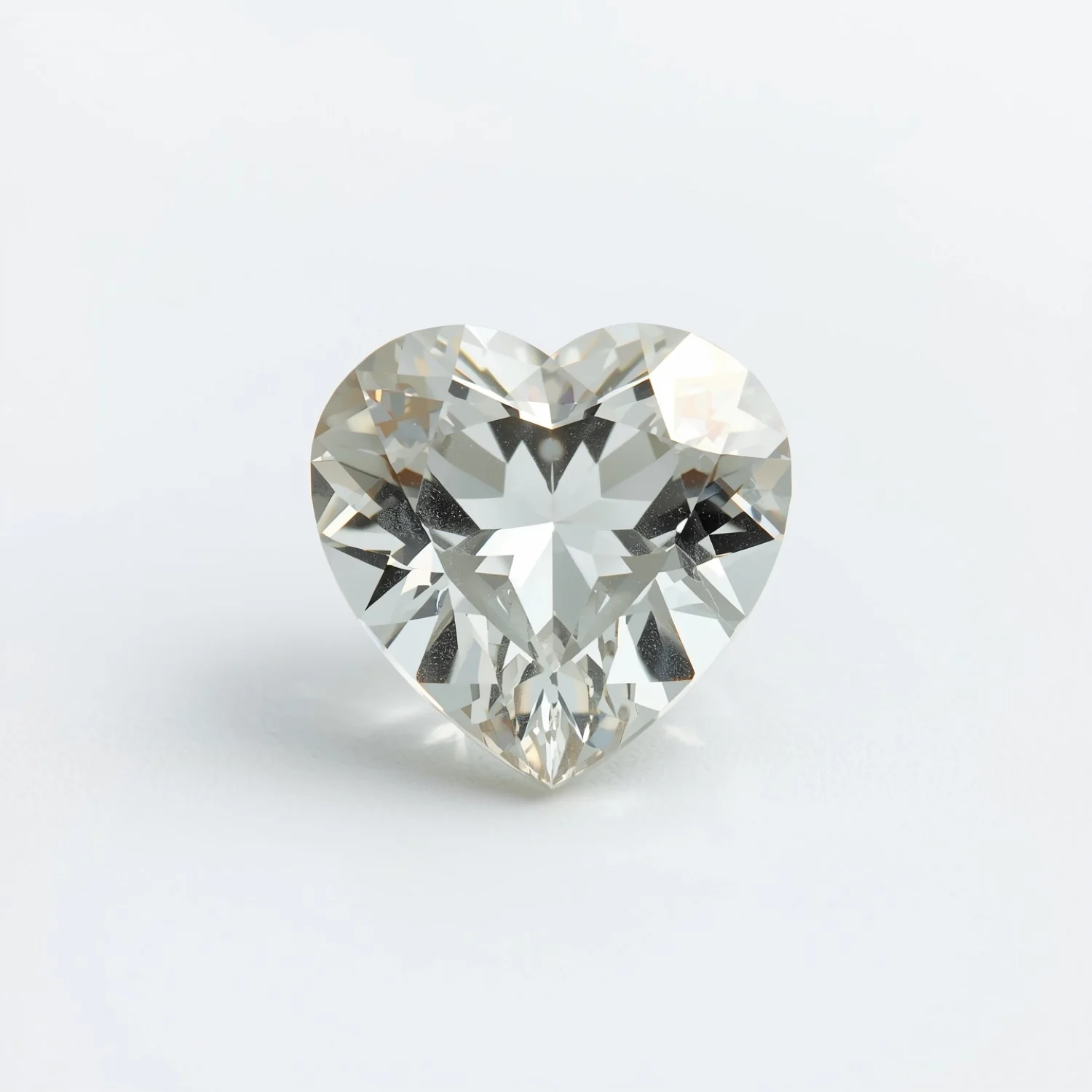 White Topaz 1PC Large 11x11 MM Heart Faceted White Fine Semi Precious Loose Gemstone