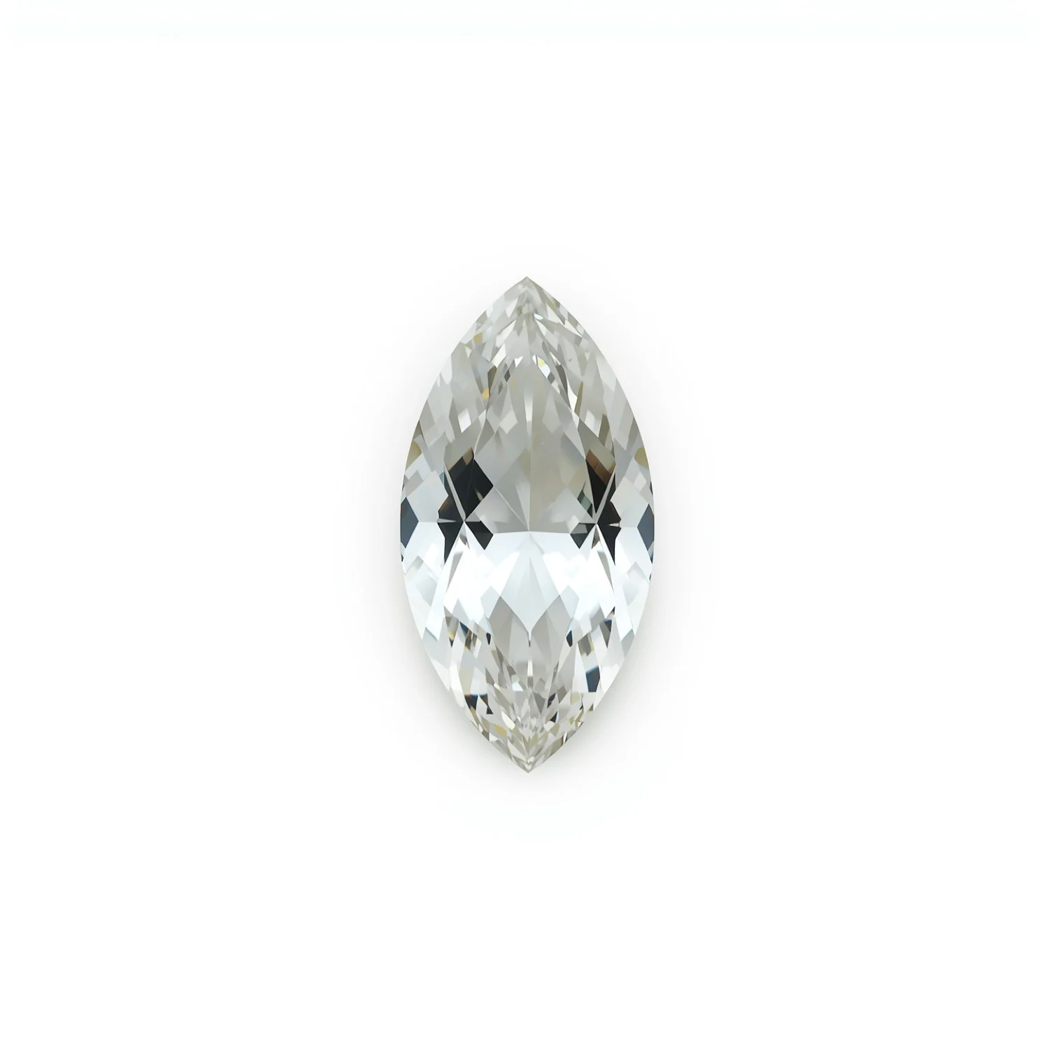 White Topaz 1PC Small 5x10 MM Marquise Faceted White Luster Semi Precious Loose Gems