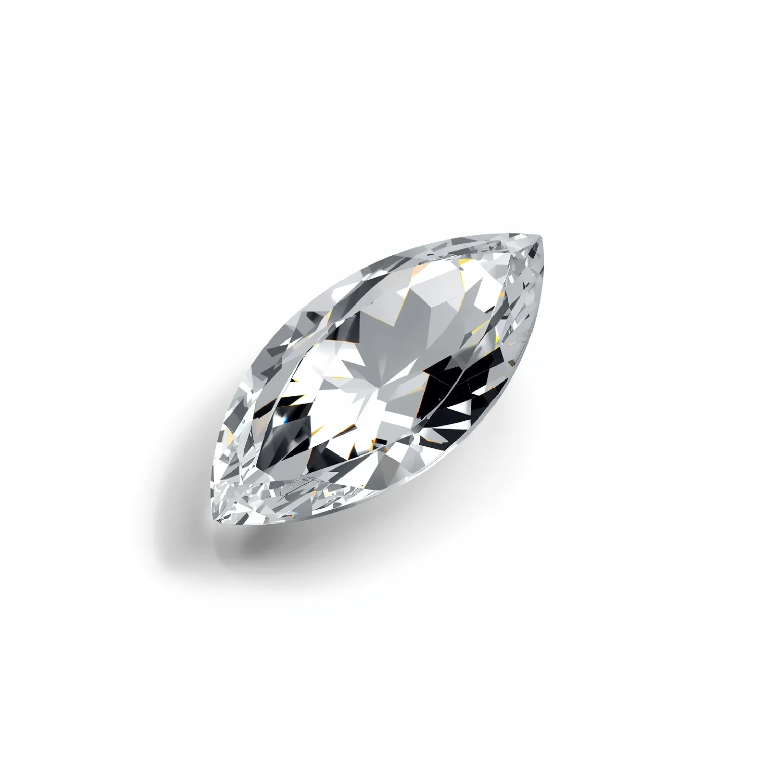 White Topaz 1PC Tiny 3x6 MM Marquise Faceted White Polished Semi Precious Loose Gemstones - Image 2