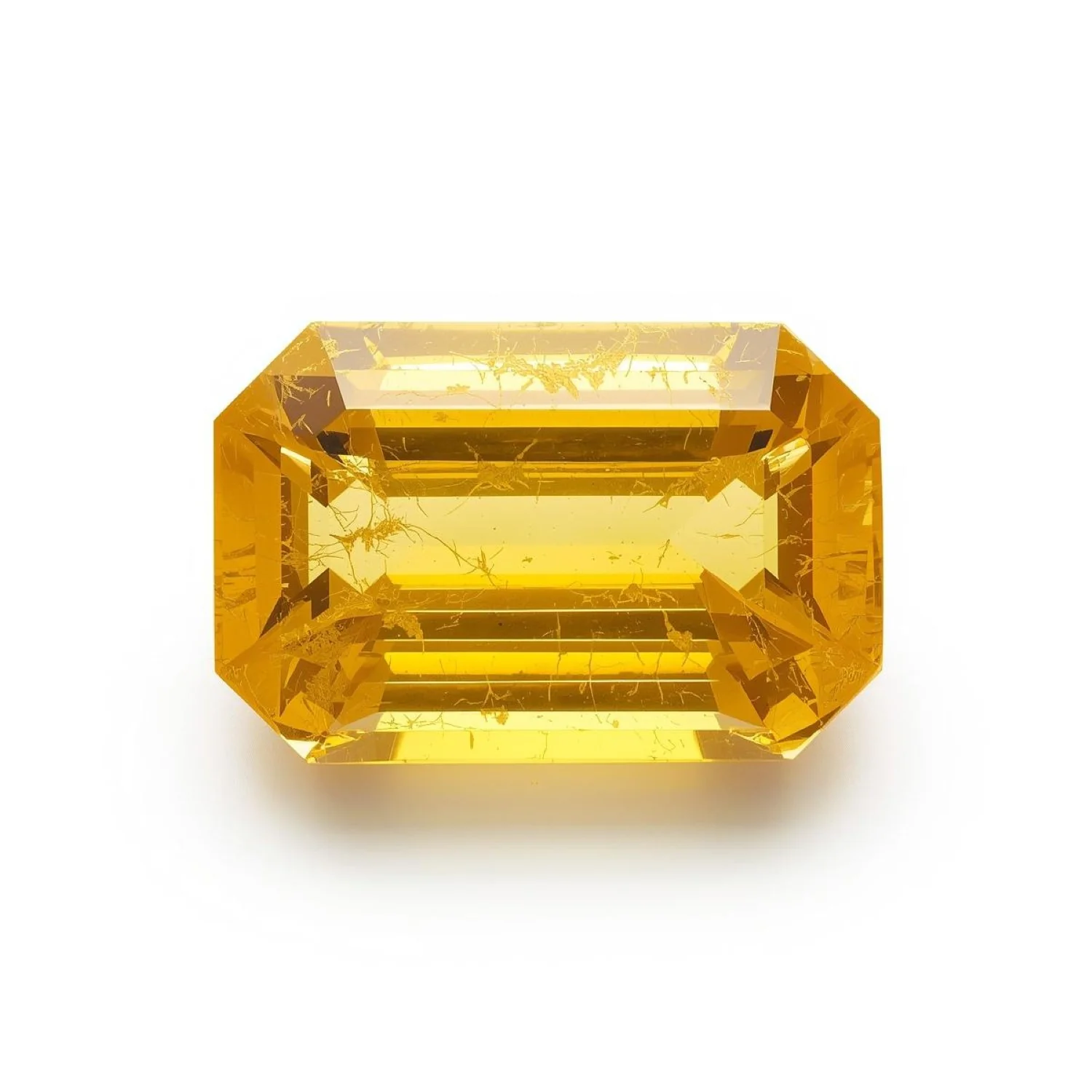 Yellow Sapphire 1PC Chunky 12x16 MM Emerald Faceted Yellow Splendid Precious Gems