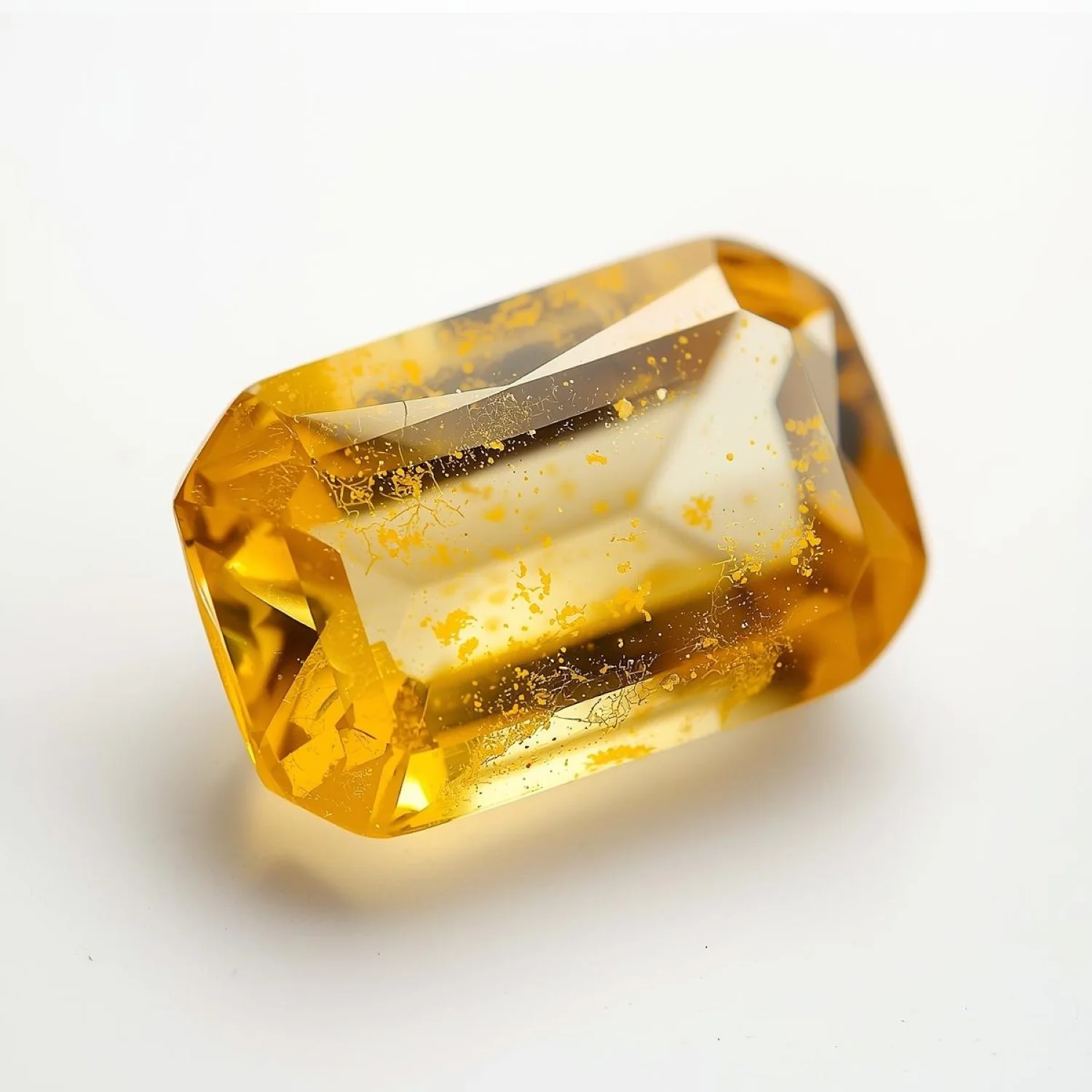 Yellow Sapphire 1PC Chunky 12x16 MM Emerald Faceted Yellow Splendid Precious Gems - Image 2