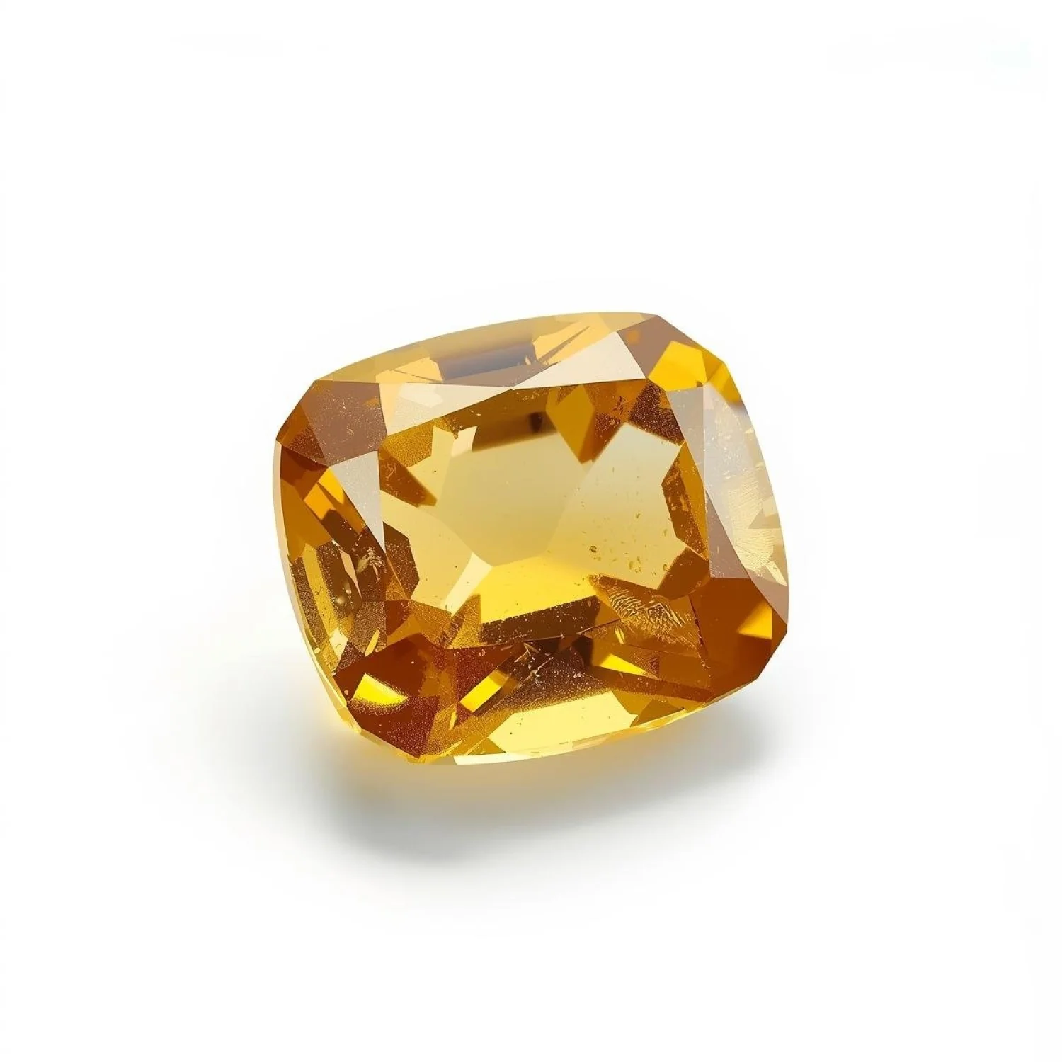 Yellow Sapphire 1PC Large 10x10 MM Square Faceted Yellow Shine Precious Loose Gemstones - Image 2