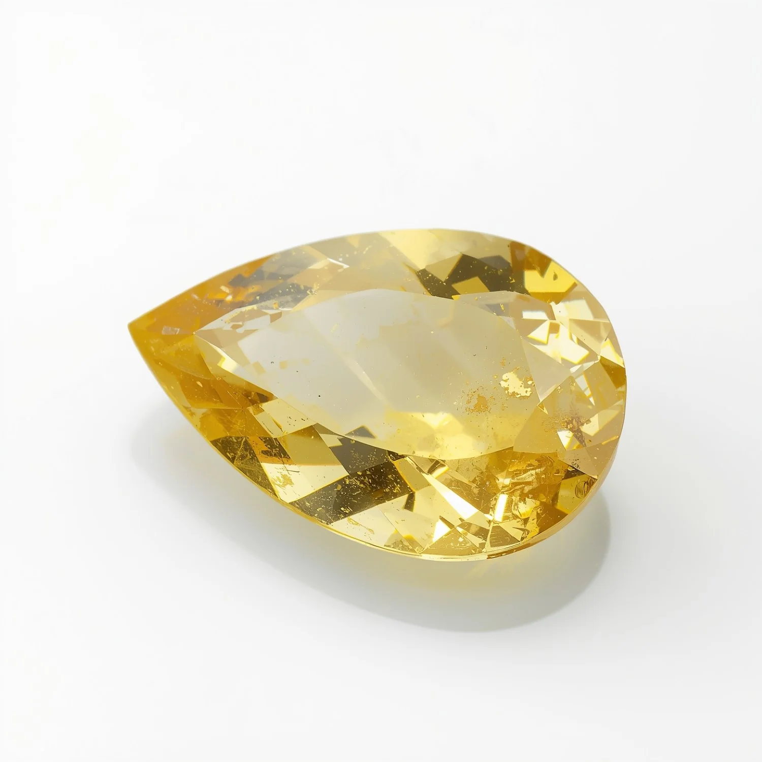 Yellow Sapphire 1PC Large 8x12 MM Pear Faceted Yellow Pure Precious Loose Gemstones - Image 2