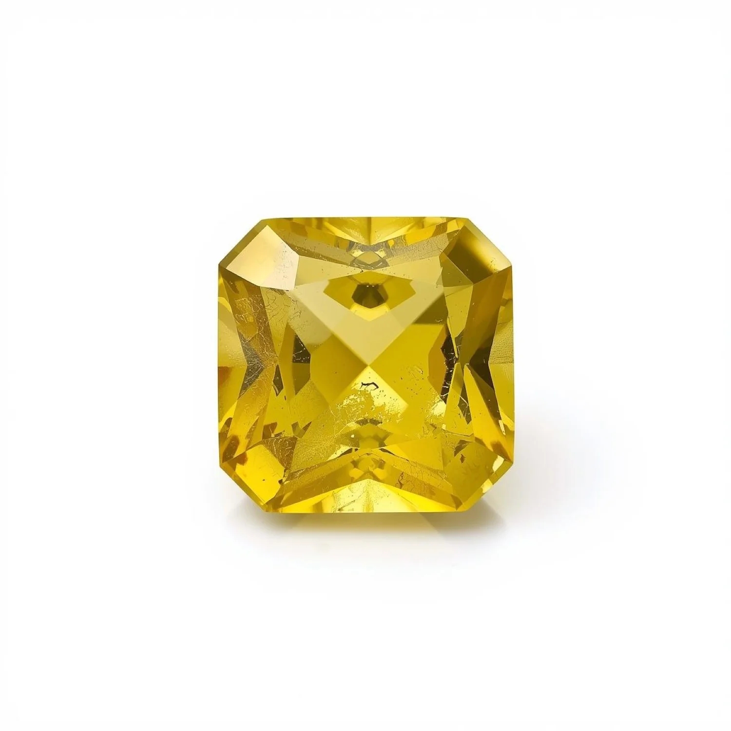 Yellow Sapphire 1PC Small 8x8 MM Square Faceted Yellow Luster Precious Loose Gems - Image 2