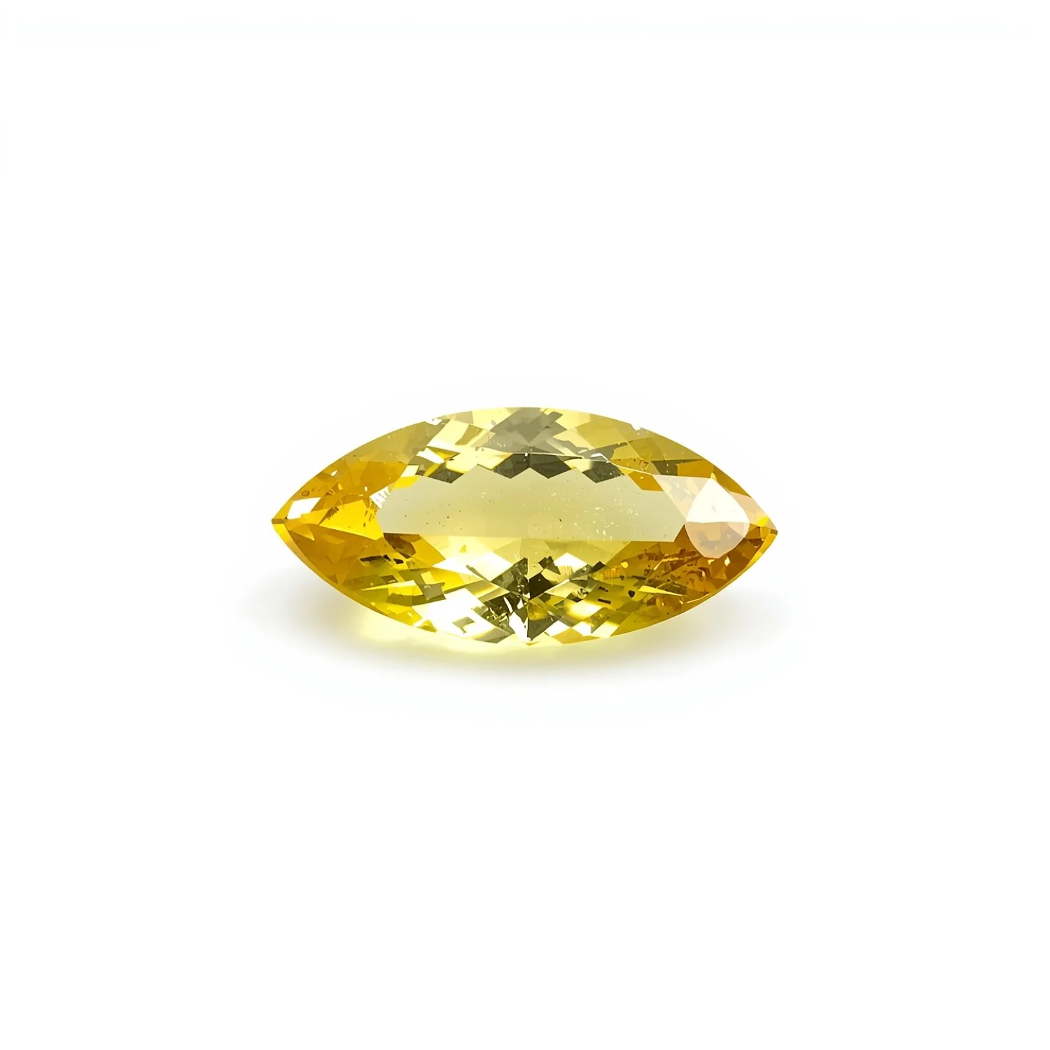 Yellow Sapphire 1PC Tiny 3x6 MM Marquise Faceted Yellow Superior Precious Gems - Image 2