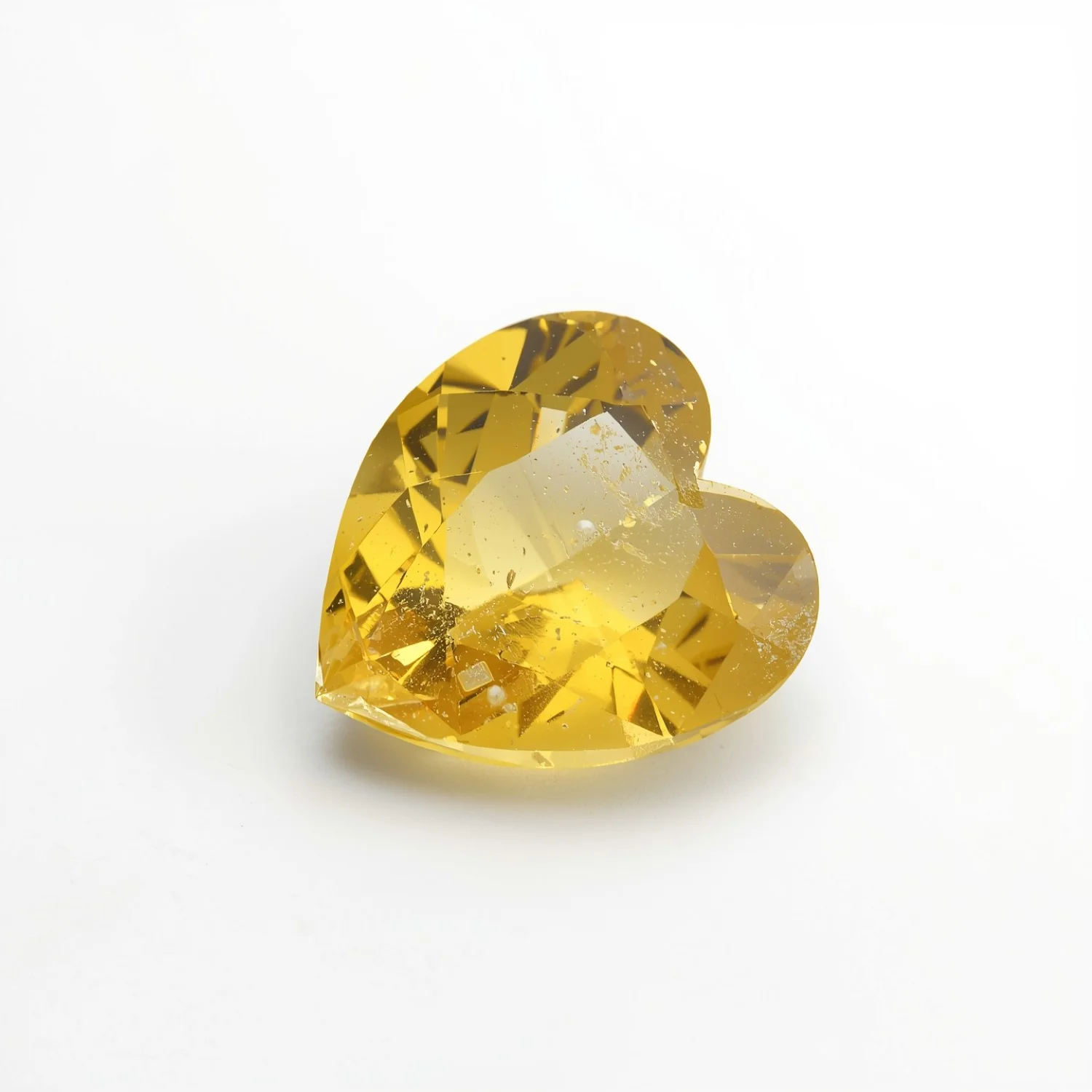 Yellow Sapphire 1PC Tiny 6x6 MM Heart Faceted Yellow Polished Precious Loose Gemstones - Image 2